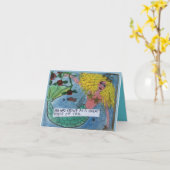 Notecard-She war als das große Stück Schwanz bekan Karte (Gelbe Blume)