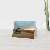 notecard Sonnenuntergang des Weges 66 (freier Raum Karte (Vorderseite)
