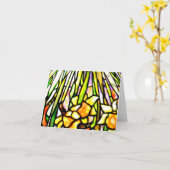 Notecard-Stained Glass-Louis Tiffany 6 Karte (Gelbe Blume)