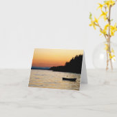 Notecard Stonington, Maine-Sonnenuntergang Karte (Gelbe Blume)
