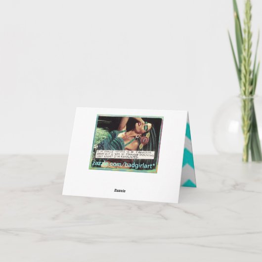 NOTECARD-STUNNING, FANTASTISCH, PERFEKT. GENUG KARTE (Rückseite)