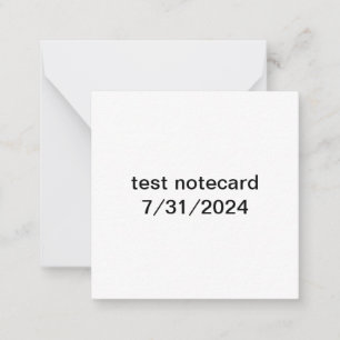 notecard test 7.31.2024 mitteilungskarte