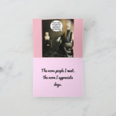 Notecard-the mehr Leute, die ich mich treffe, Karte (Innenseite)