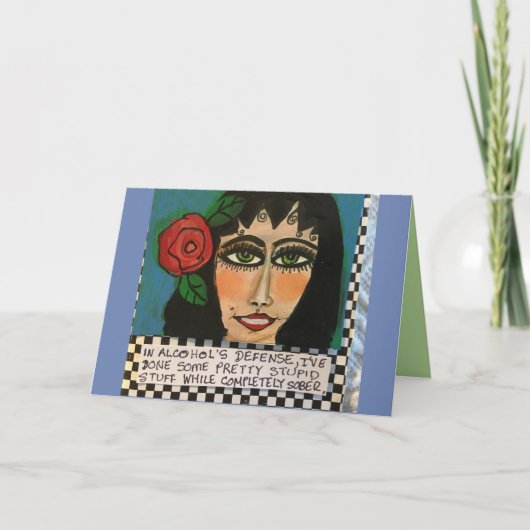 notecard-und Alkohol dumm, habe ich einige pr Karte (Vorderseite)