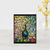 Notecard-verkettetes Glas-Louis Tiffany 16 Karte (Gelbe Blume)