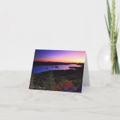 Notecard:  Vierter See, Einlass, NY Karte (Vorderseite)