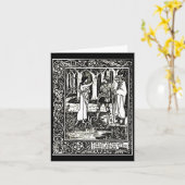 Notecard-Vintage Illustration-Aubrey Beardsley 10 Karte (Gelbe Blume)