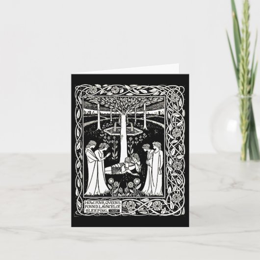 Notecard-Vintage Illustration-Aubrey Beardsley 12 Karte (Vorderseite)
