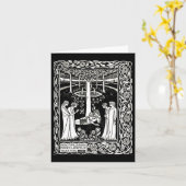 Notecard-Vintage Illustration-Aubrey Beardsley 12 Karte (Gelbe Blume)