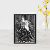 Notecard-Vintage Illustration-Aubrey Beardsley 13 Karte (Gelbe Blume)