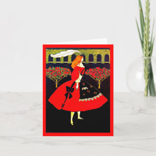 Notecard-Vintage Illustration-Aubrey Beardsley 15 Karte