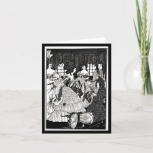 Notecard-Vintage Illustration-Aubrey Beardsley 18 Karte