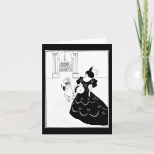 Notecard-Vintage Illustration-Aubrey Beardsley 9 Karte