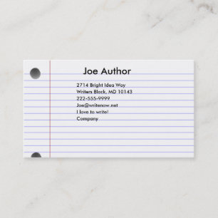 Notecard Visitenkarte