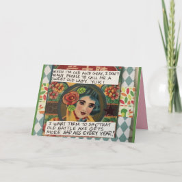 Notecard-Wenn ich alt und grau bin, wollte ich kei Karte