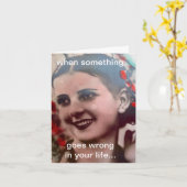 NOTECARD-WHEN ETWAS GEHT FALSCH IN IHR LEBEN KARTE (Gelbe Blume)