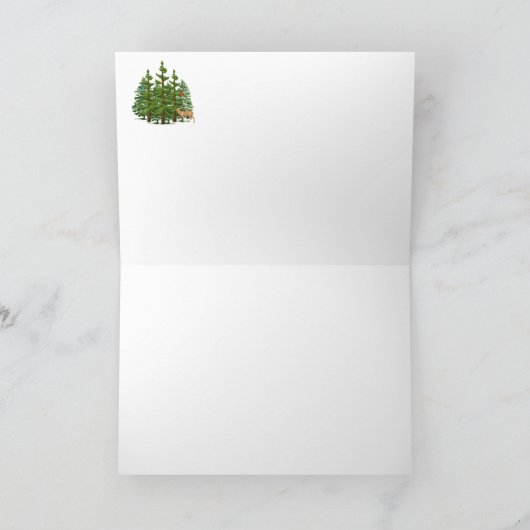 Notecards "dichten Wald" Personalisierte Stationär (Innenseite)
