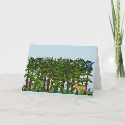 Notecards "dichten Wald" Personalisierte Stationär (Vorderseite)