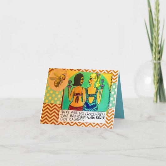 Notecards - es gibt keine guten Mädchen. Just Bad Karte (Vorderseite)