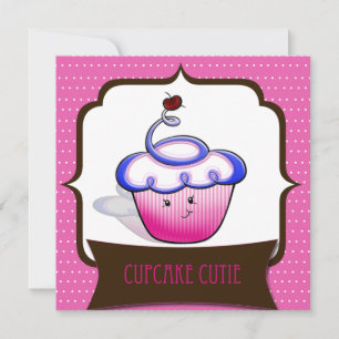 Notecards für Cupcake-Süssen Mitteilungskarte