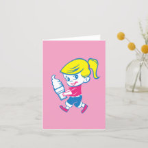 Notecards für Eiscreme-Girl - Leere Innenseite