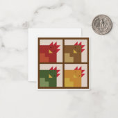 Notecards für Hühnerstall Mitteilungskarte (Vorderseite/Rückseite Beispiel)