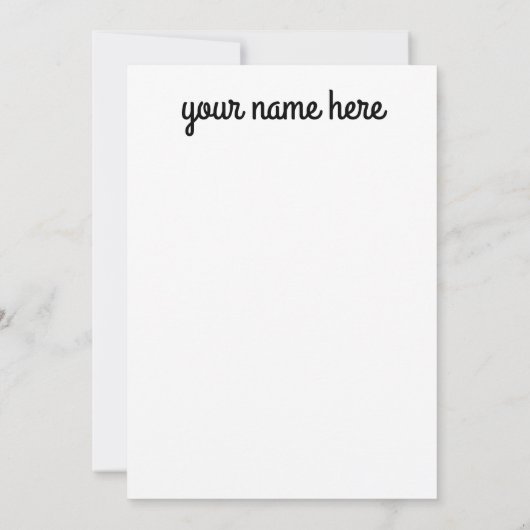 Notecards für personalisierte Blaue Hummingvögel (Rückseite)