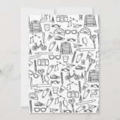 Notecards für personalisierte Doodle-Zeichnungen Dankeskarte (Rückseite)