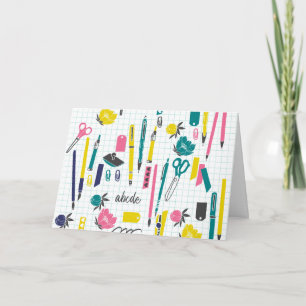 Notecards für personalisierte Lehrer Karte