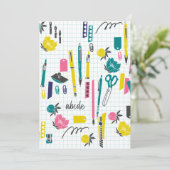 Notecards für Personalisierte Lehrkräfte Einladung (Stehend Vorderseite)