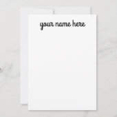 Notecards für Personalisierte Lehrkräfte Einladung (Rückseite)