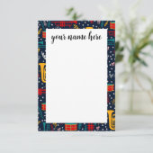 Notecards für personalisierte Marching-Band Dankeskarte (Stehend Vorderseite)