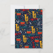 Notecards für personalisierte Marching-Band Dankeskarte (Rückseite)