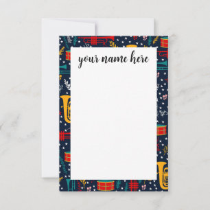 Notecards für personalisierte Marching-Band Dankeskarte