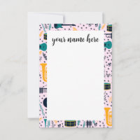 Notecards für personalisierte Musikinstrumente