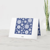 Notecards für personalisierte Schneeflocken Karte (Rückseite)