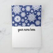 Notecards für personalisierte Schneeflocken Karte (Innenseite)