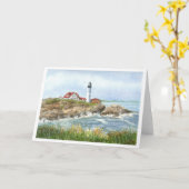 Notecards für Portland Headlight Lighthouse Karte (Gelbe Blume)