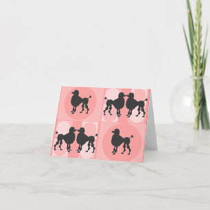 Notecards für Retro Poodle Karte