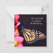 Notecards für Schmetterlinge Mitteilungskarte (Vorderseite)