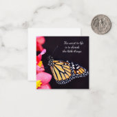 Notecards für Schmetterlinge Mitteilungskarte (Vorderseite/Rückseite Beispiel)