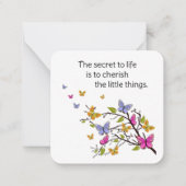 Notecards für Schmetterlinge Mitteilungskarte (Vorderseite)