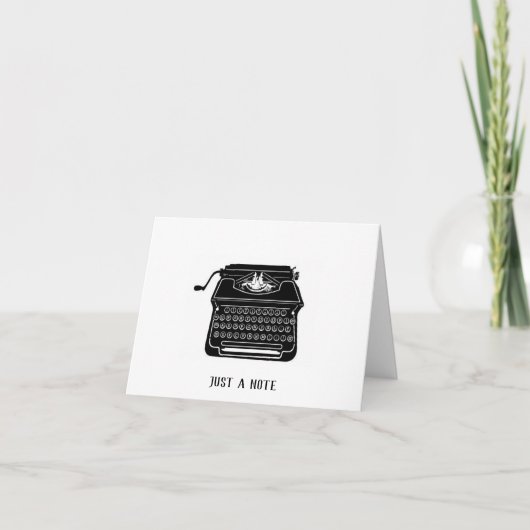 Notecards für Schreibmaschinen Dankeskarte (Vorderseite)