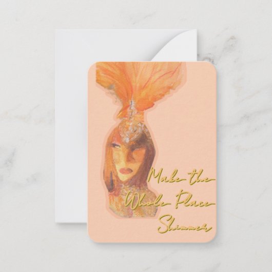 Notecards für Showgirl Era Mitteilungskarte (Vorderseite)