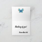 Notecards für spielerische Kinder und Schmetterlin Dankeskarte (Innenseite)