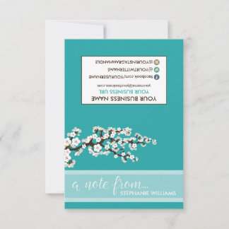 Notecards für Stylist-Kirschblüten der TAG (aquama