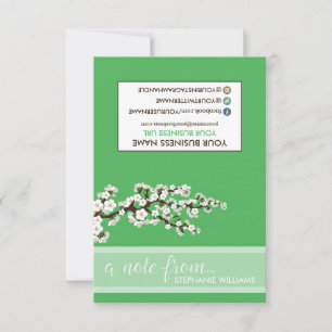 Notecards für Stylist-Kirschblüten TAG (Apfel) Mitteilungskarte