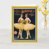 Notecards für Vintage Ballerinas Karte (Gelbe Blume)