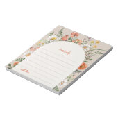 Notecards für Wildblumen | Notepad Notizblock (Rotiert)