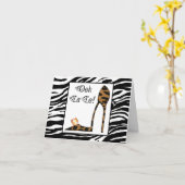 Notecards "Stiletto Attitude" Karte (Gelbe Blume)